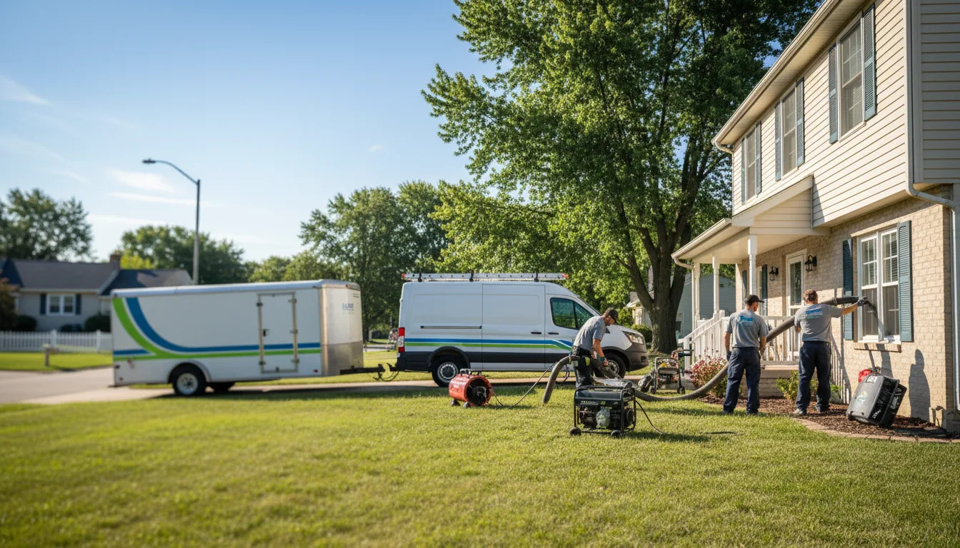 Flooded Basement Restoration And Cleanup With Repair in Quincy, OH near me
